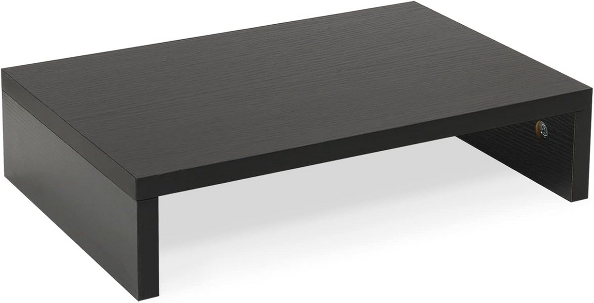 Houten Monitor Stand voor Bureau - Ruimtebesparende en Multifunctionele Desktop Riser