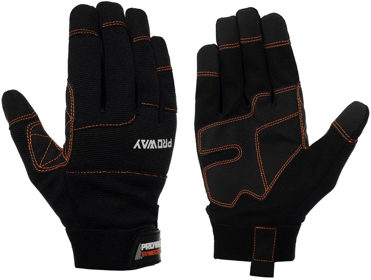 Proway Protection Mec Dex DY-713 – Werkhandschoenen – PVC Grip – Versterkte Vingertoppen – Nauwsluitend – Grijs – Maat M/8