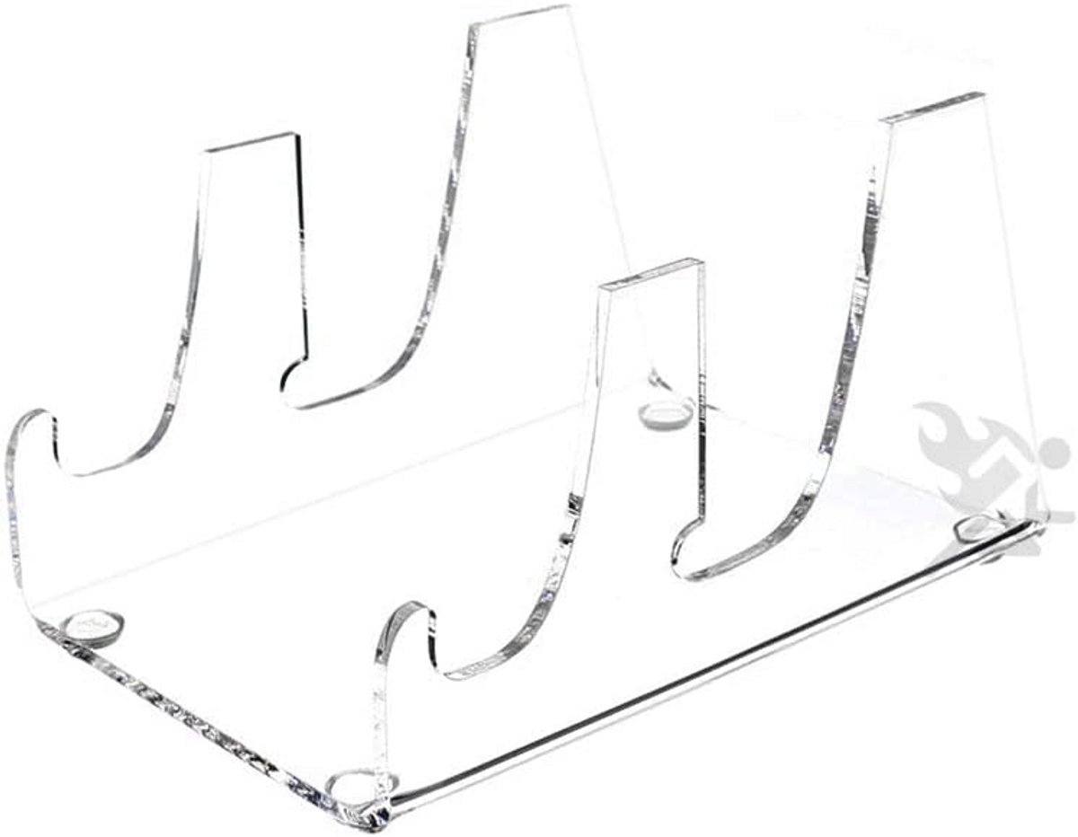 2-Tier Plate Display Stand voor Keukengerei en Servies