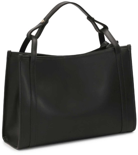 Black capacious handbag with pouch | bol