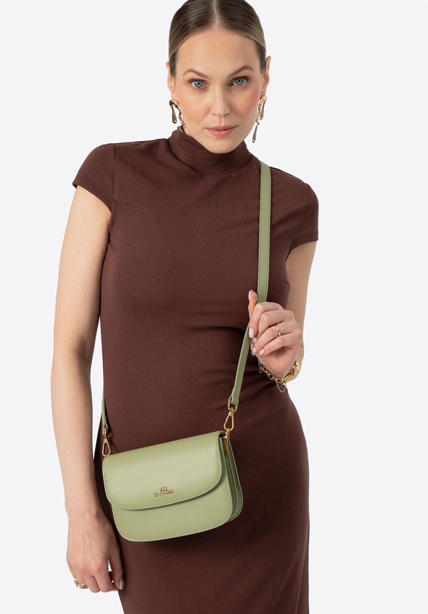 Wittchen - Leren Schoudertas - Pistache - Elegant Ontwerp