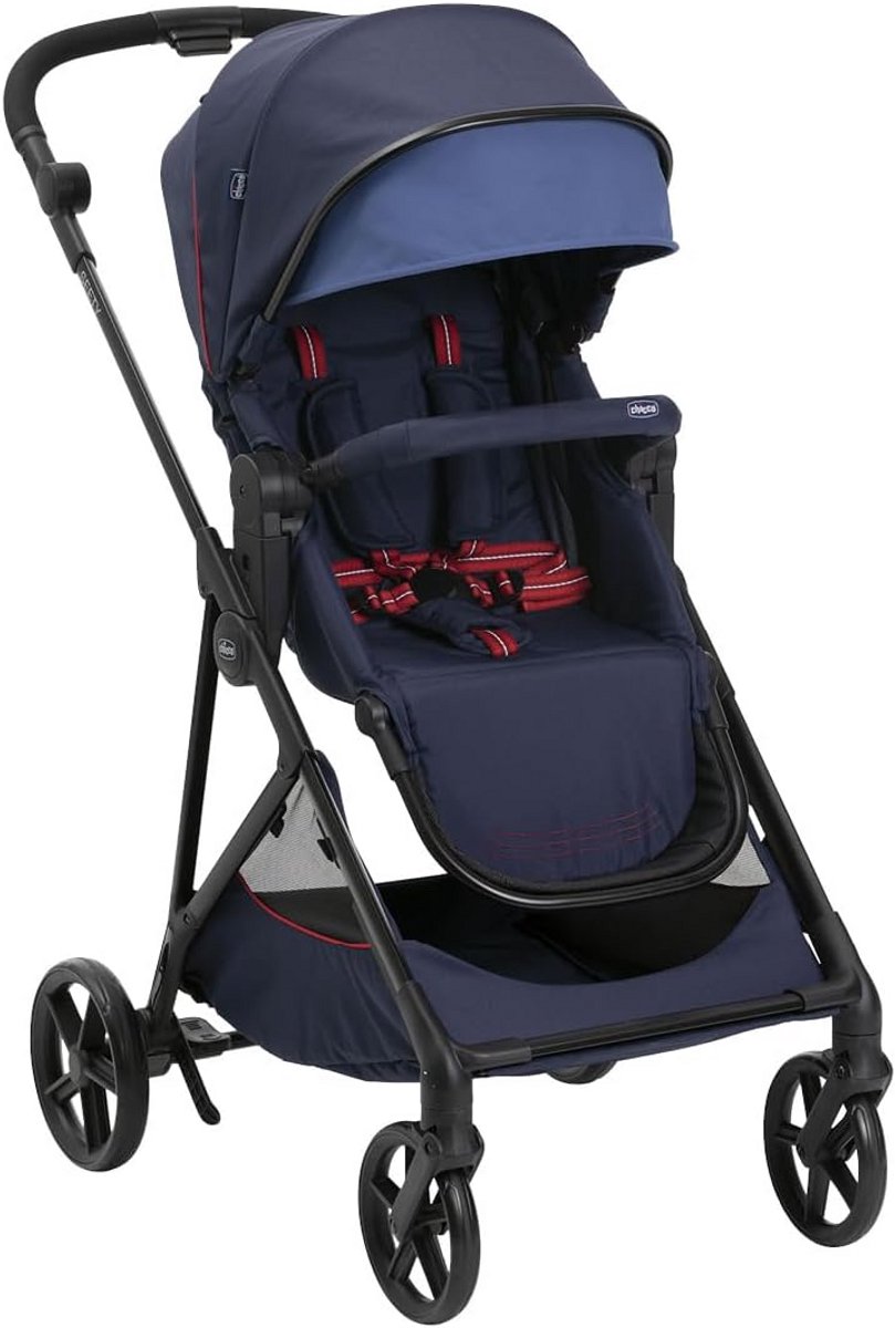 Lichte en Compacte Kinderwagen vanaf Geboorte tot 22 kg, Inklapbaar met 1-Traps Sluiting
