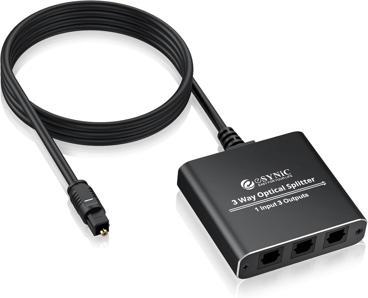 Optische Audi Splitter Toslink 1-in-3 SPDIF Audio Signaalverdeler