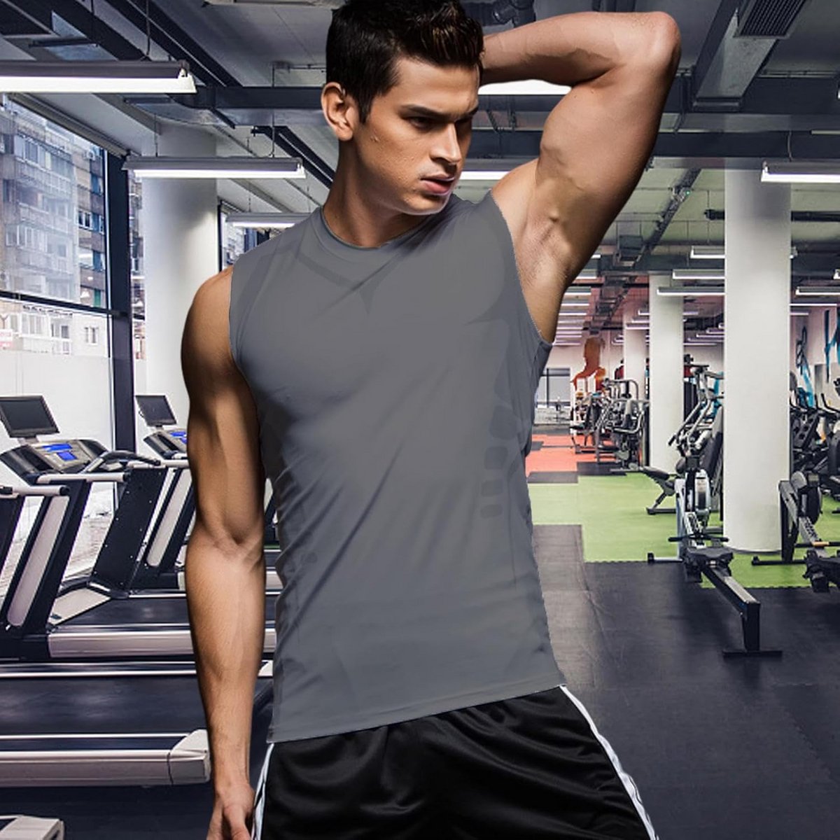 Compressie Body Shaper Vest voor Heren met Tummy Control