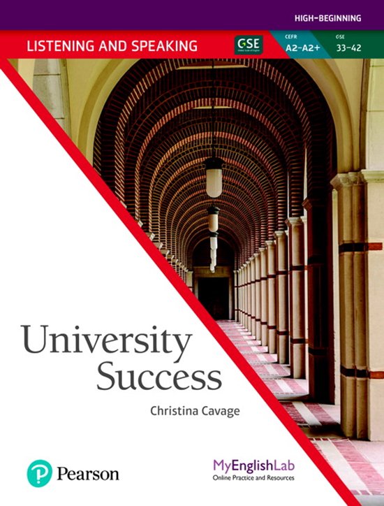 University Success Listening/Speaking A2 - cover