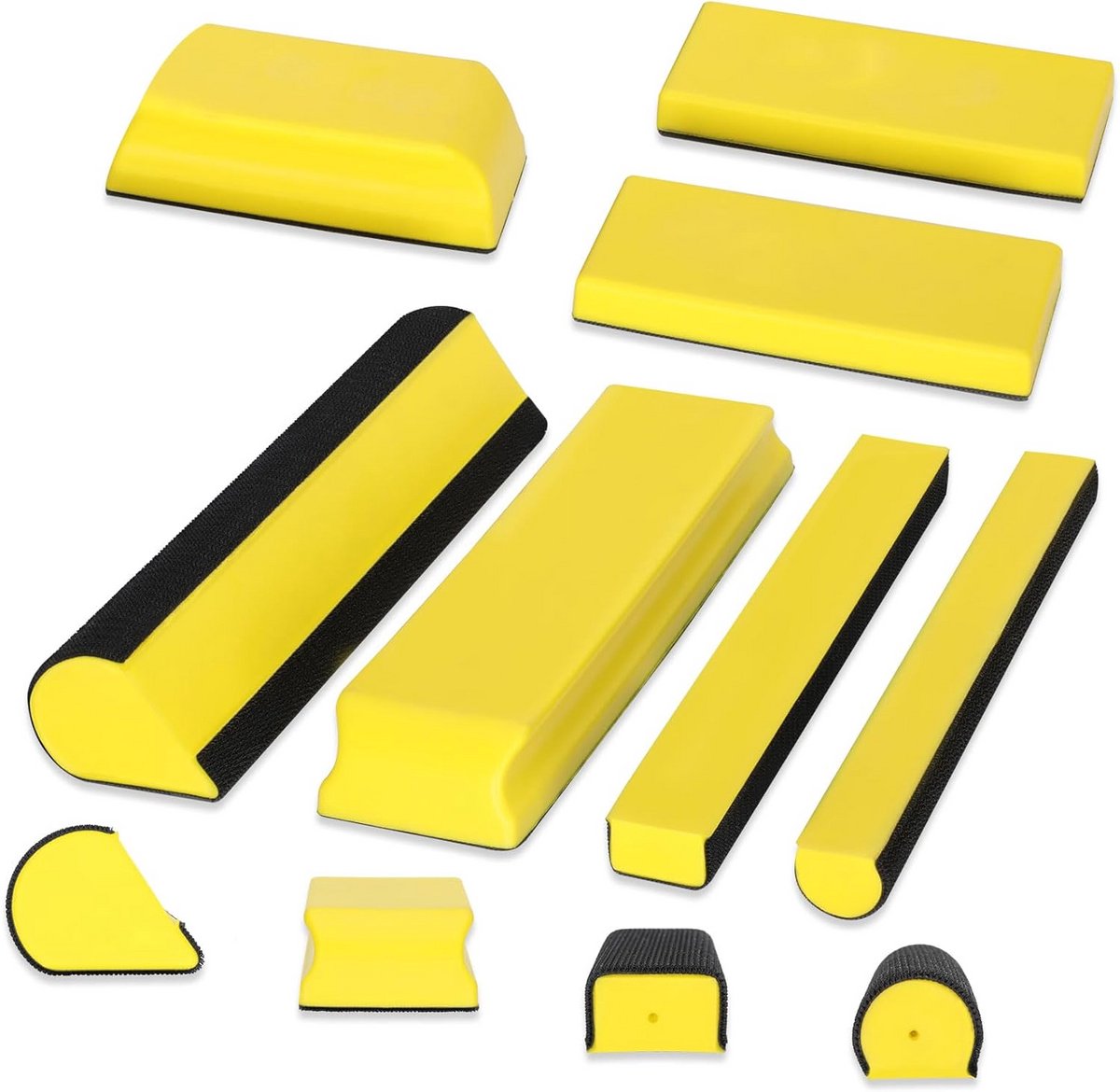 Hand Schuurblok Set 7 Stuks voor Houtbewerking en Automotive