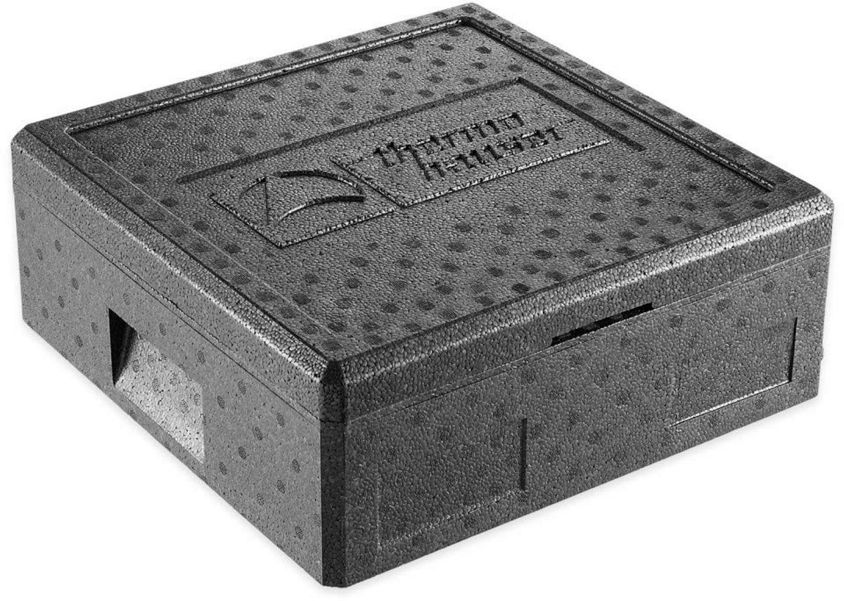Professionele Zwarte Thermobox voor Pizza met Deksel - 12,5L