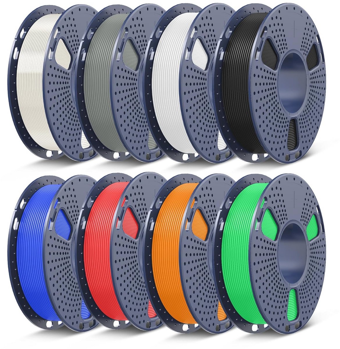 Veelkleurig PLA Filament voor 3D-printer - 1,75 mm, 2 kg, 8 Kleuren