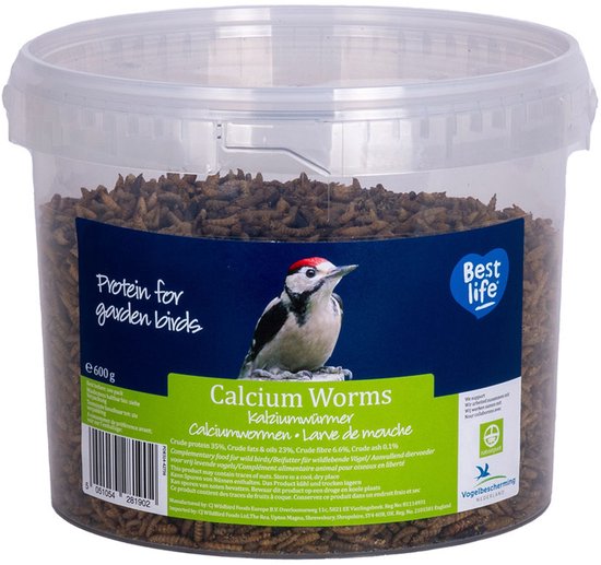 CJ Wildlife Gedroogde Calciumwormen 600g