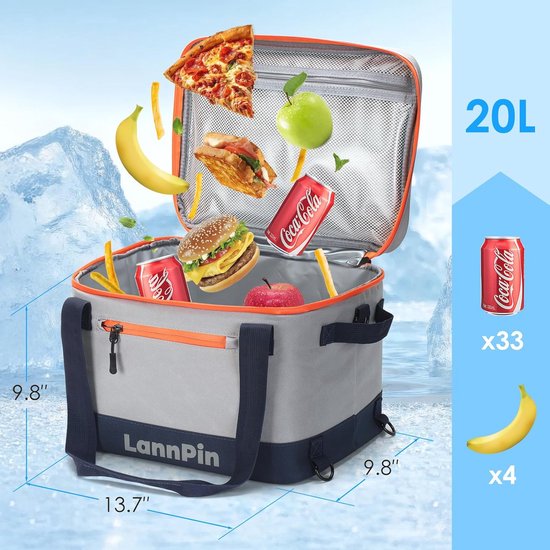 Grote SUP Cooler voor 33 Blikjes - Inclusief Flesopener - Lekvrije Koeltas voor Kayak, Kamperen en Picknicks — afbeelding 4