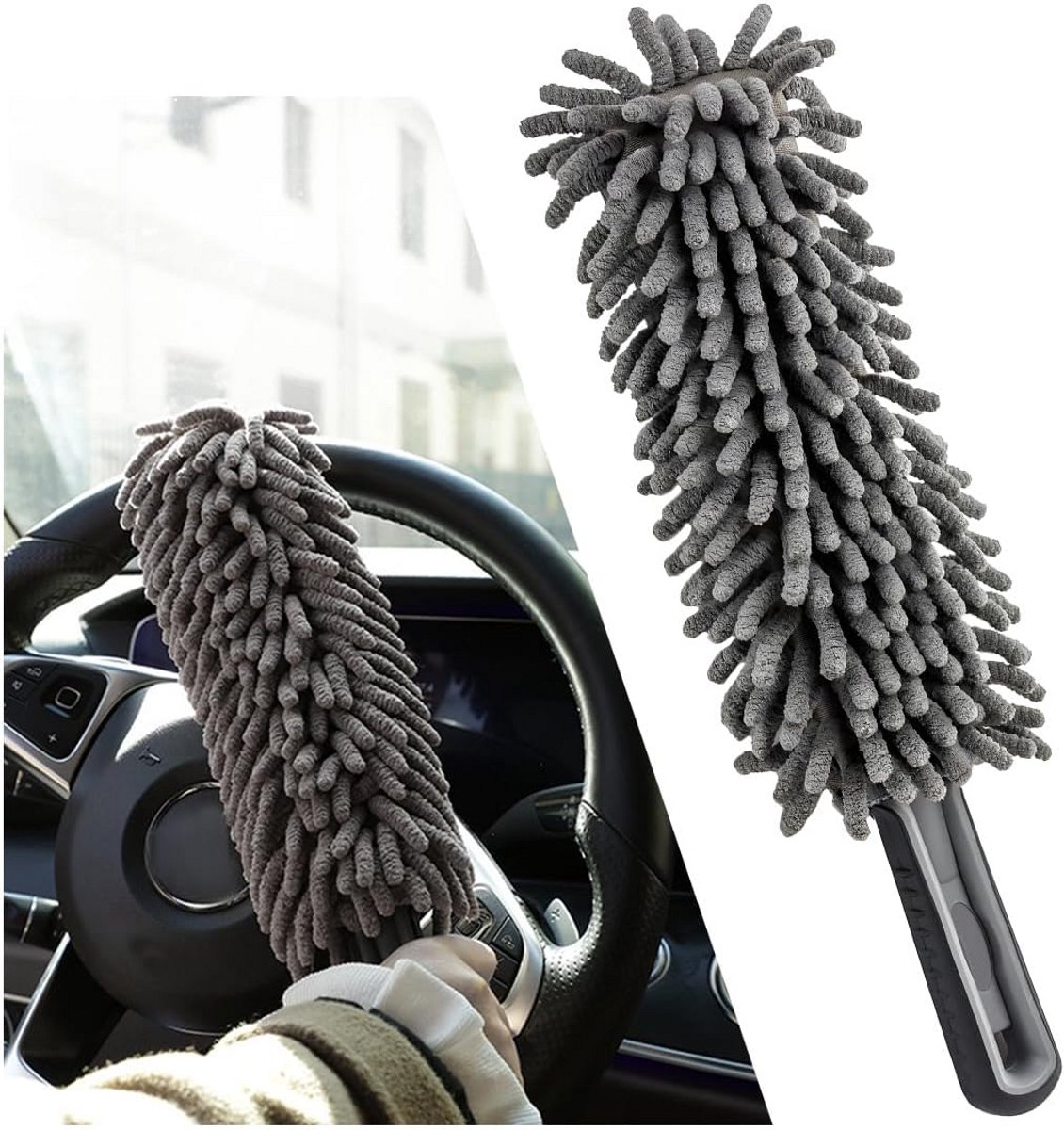 Draagbare Microvezel Borstel voor Auto Interieur en Meubels