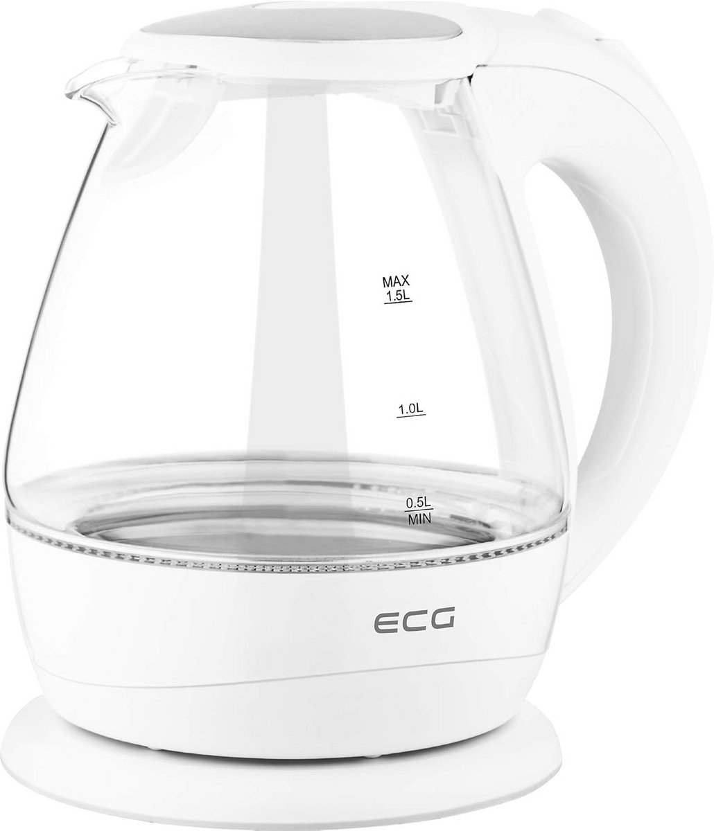 Elegant glazen waterkoker met LED-verlichting - 1,5 liter