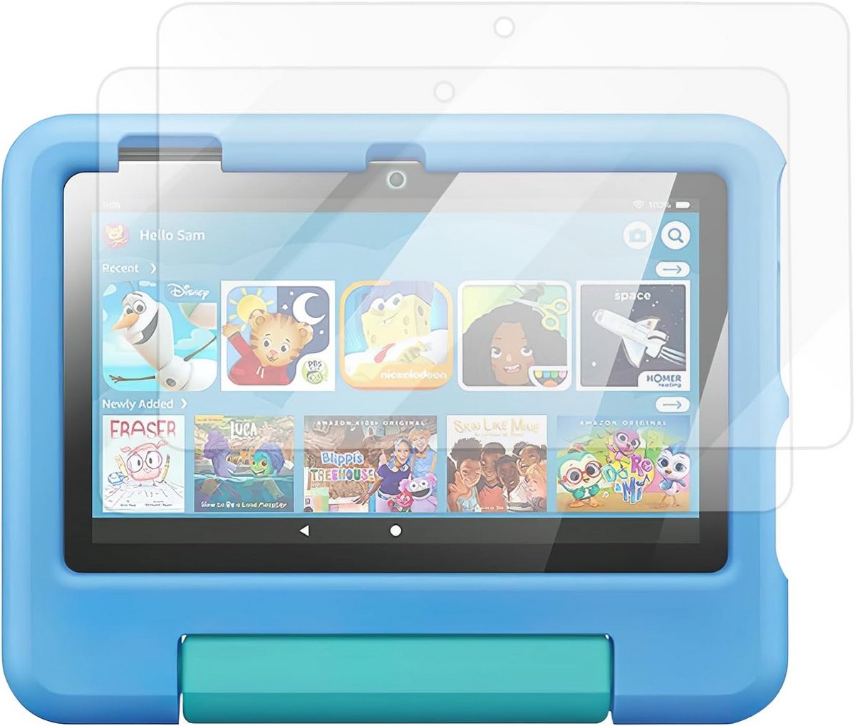 Ultraheldere 2-pack schermbeschermer voor 7 inch kindertablet – Krasbestendig, aanraakgevoelig, luchtbelvrij, HD-display