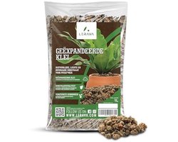 LERAVA® expanded clay (BIO) – 1L – Clay Granules for Indoor Plants & Hydroponics – Optimal Drainage & Planting Granules for Flower Pots and Large Pots – 100% Made in Italy
