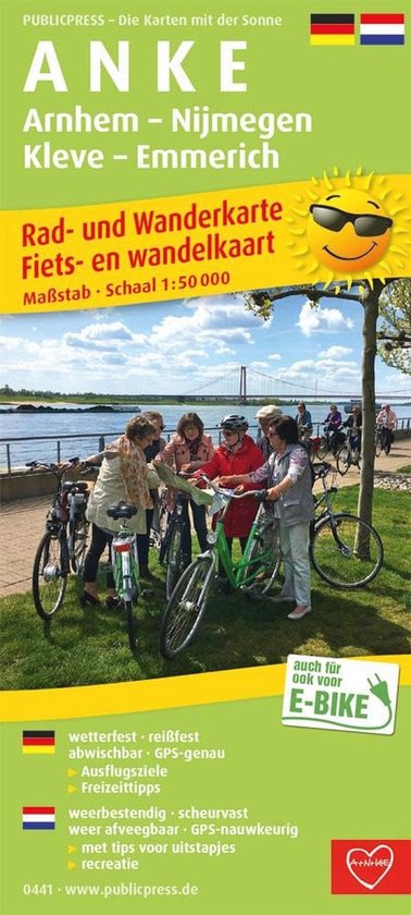 Rad- en wandelkaart Arnhem - Nijmegen - Kleve - Emmerich 1:5 ... - cover