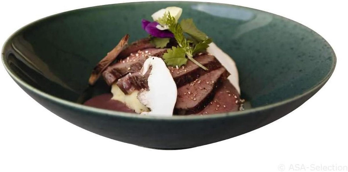 Gourmetbord Keramiek Groen 23 cm