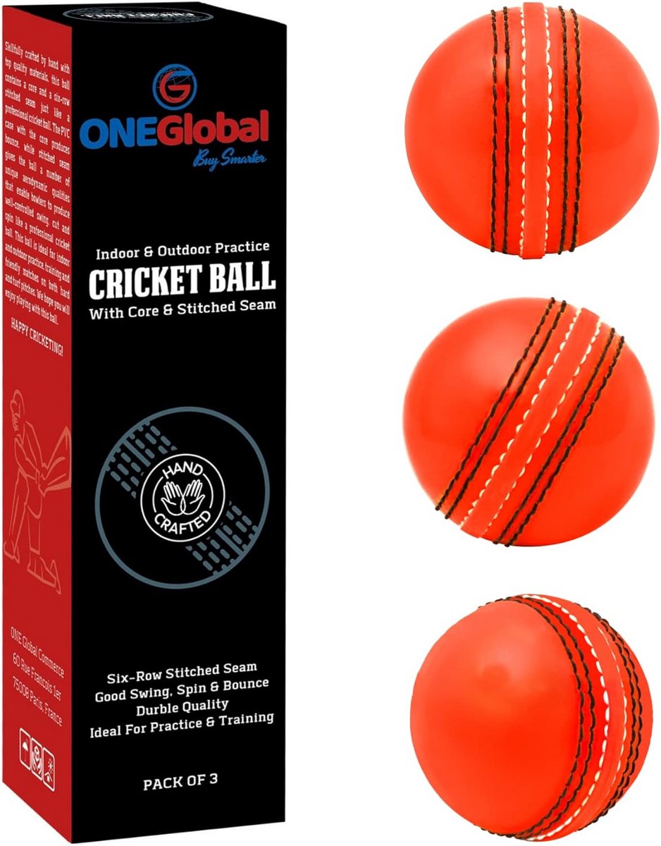 Zachte en veilige Incrediball Cricketbal voor thuis en buiten - Perfect voor trainingen en familieplezier in 7 kleuren