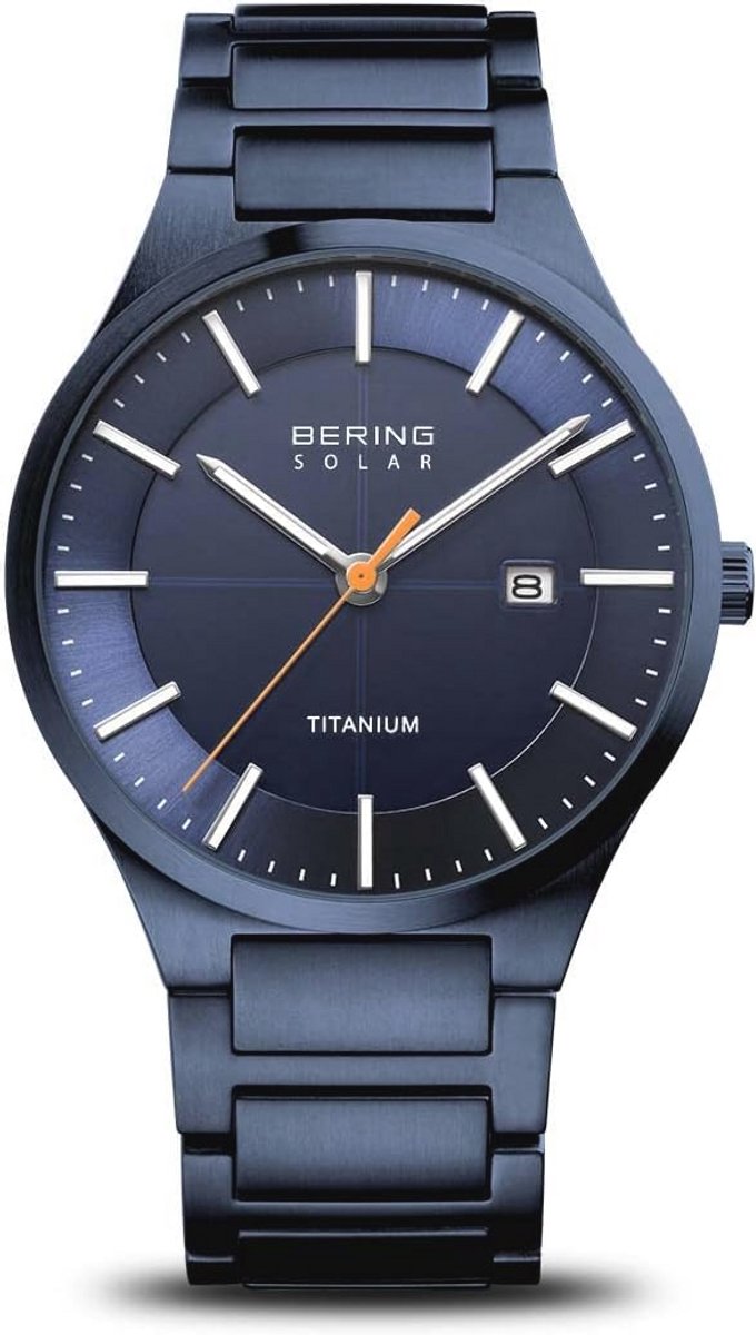Herenhorloge met Zonne-energie en Saffierglas - Titanium en Minimalistisch Ontwerp