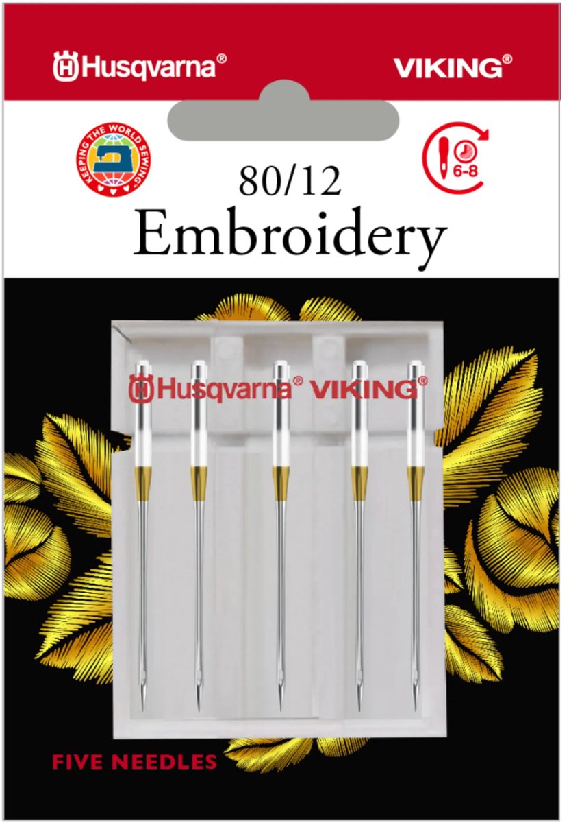 Husqvarna-Viking Borduren 80 (5 stuks) Naalden