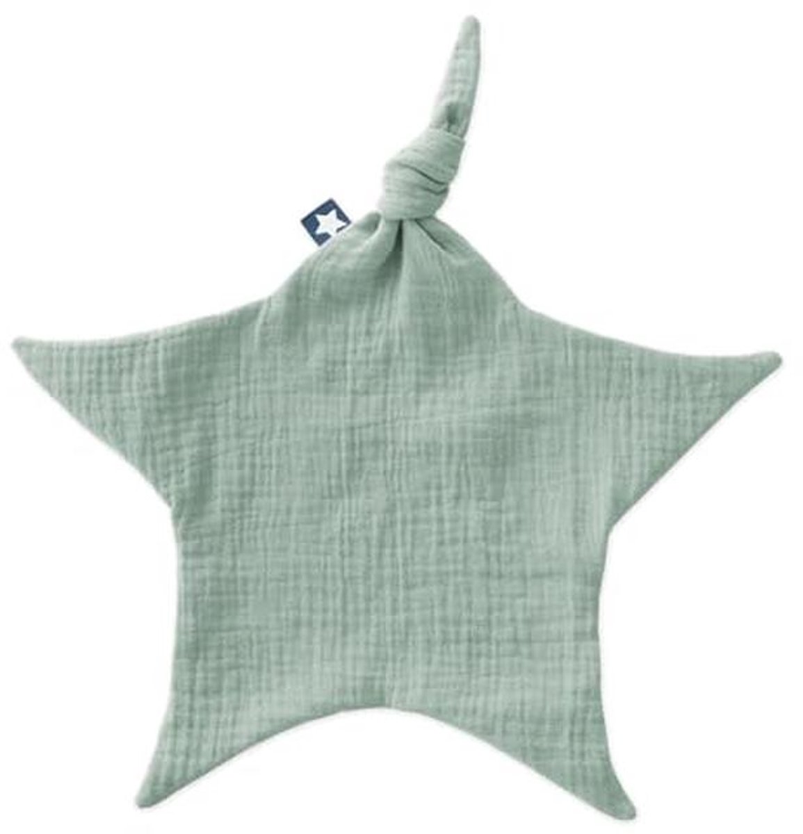 Knuffeldoek van 100% katoen-mousseline - 35 cm - Oeko-Tex gecertificeerd - Groene babyknuffel