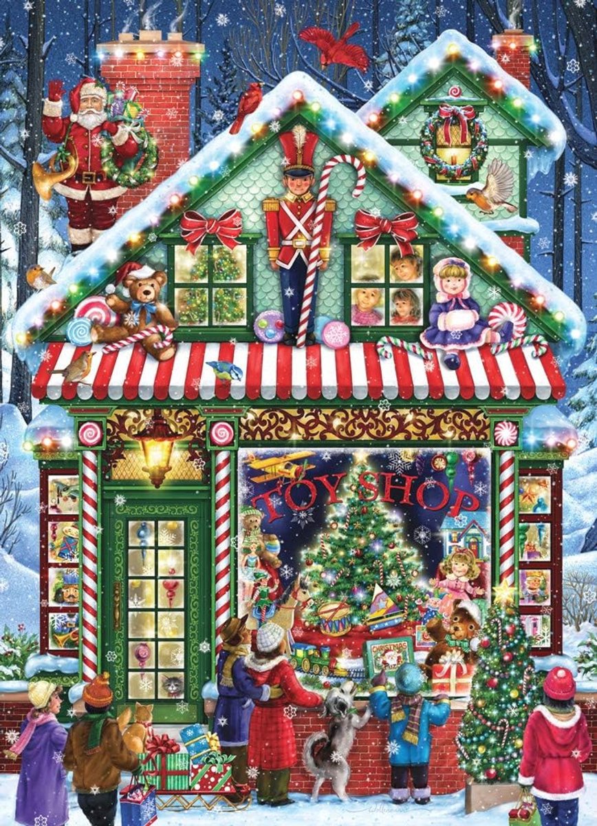 Kerstthema Puzzel 1000 Stuk voor Gezelligheid en Plezier