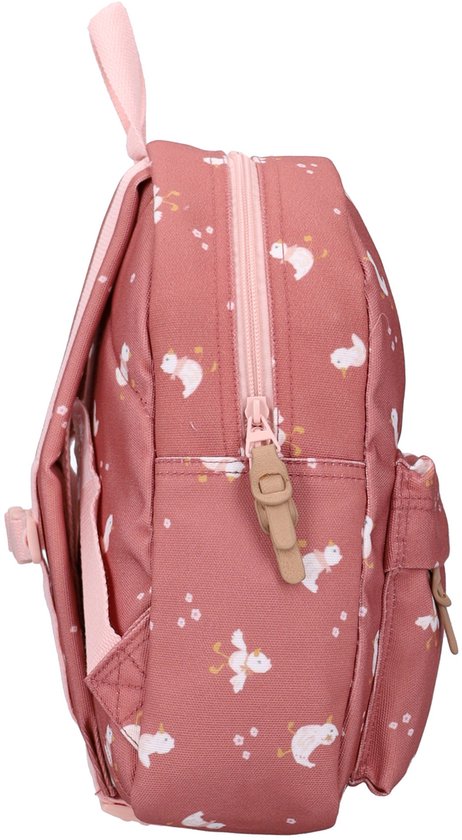 Kidzroom Little Story Rugzak - Kinder rugzak - 7,3 liter - 31 x 26 x 9 cm - Eend - Roze