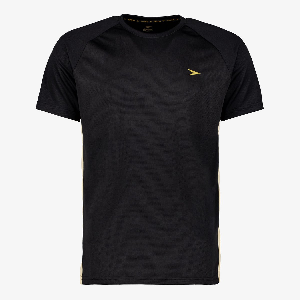 Dutchy heren voetbal T-shirt zwart - Maat XL