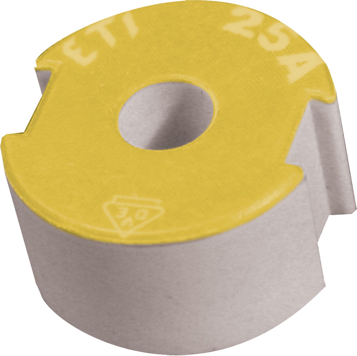 Zekering - tbv passchroef - 25A - geel