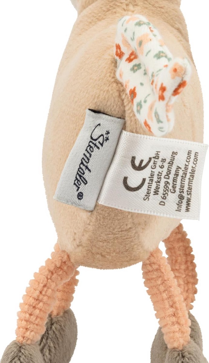 Zacht Pluche Knuffel Paardje met Rammelaar - Speelgoed voor Baby's en Peuters — afbeelding 4