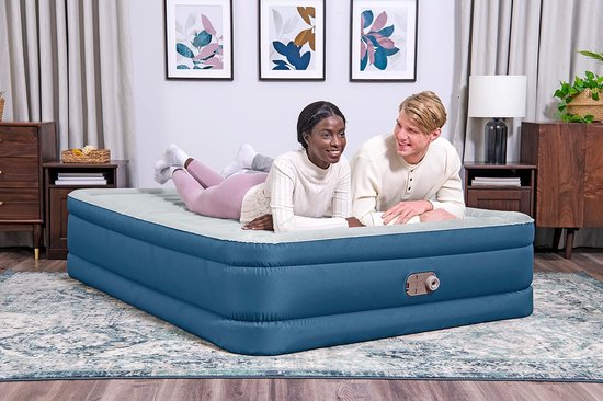Luxe Fortech Luchtbed Dubbel XL met Geïntegreerde Elektrische Pomp 203x152x46 cm van Merkloos — afbeelding 3