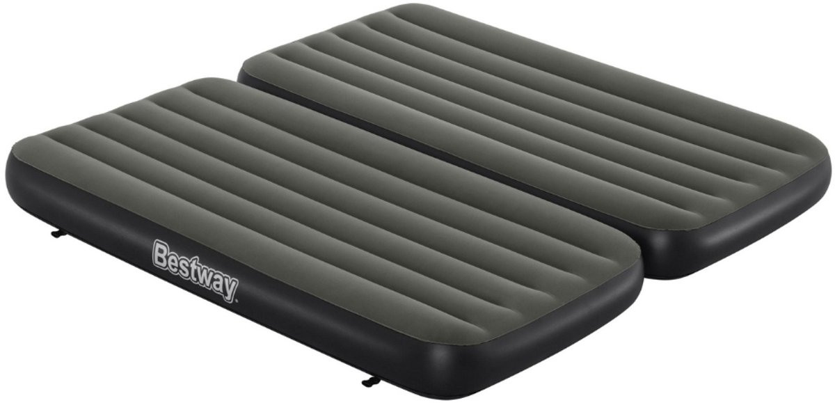 Bestway – Luchtbed 3-in-1 – 99×188×25 cm – Groen – Dubbellaags – 1- of 2-Persoons - 3-in-1 Luchtbed - Luchtbed Camping - Luchtbed Buiten - Luchtbed 1 Persoon - Luchtbed 2 Personen