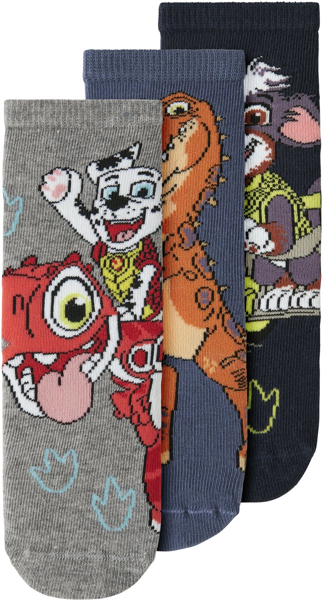 NAME IT- NMMJANNICK PAW 3P SOCK CPLGM - Jongens - Socks