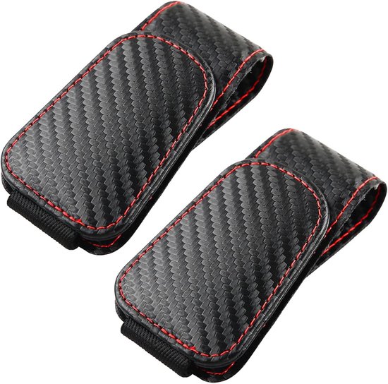 2 stuks Magnetische Brillenhouder voor Zonneklep Auto - Universele Brilclip voor Zonnebril en Pasjes