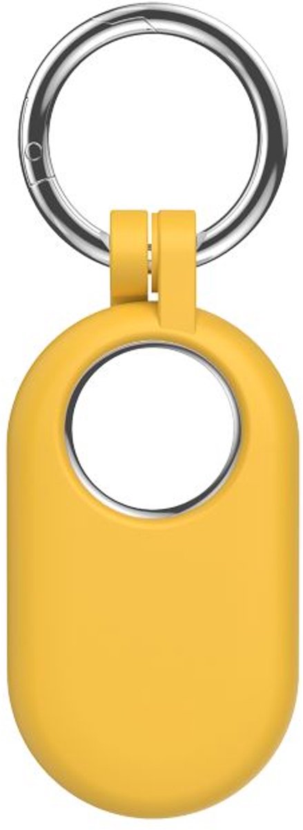 Sleutelhanger geschikt voor Samsung SmartTag 2 - Siliconen - Geel - CHPN