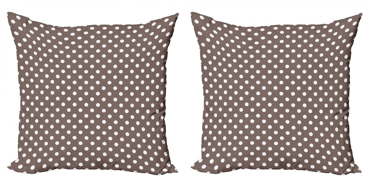 ABAKUHAUS Kussenhoezen 50x50 – Set van 2 – Dubbelzijdig – Warm Taupe