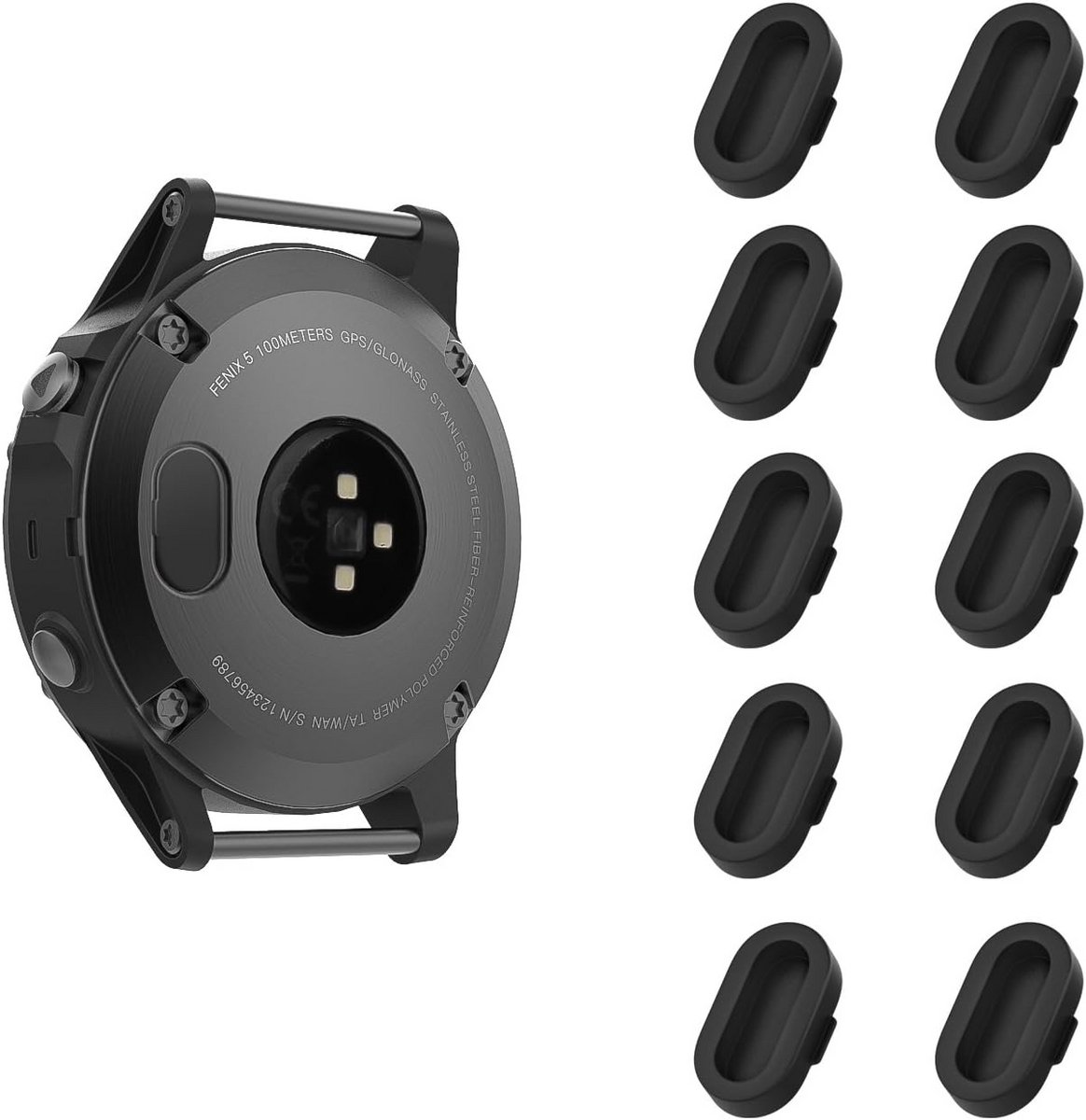 10 Stuks Siliconen Stofstekkers voor Garmin Oplaadpoort Bescherming
