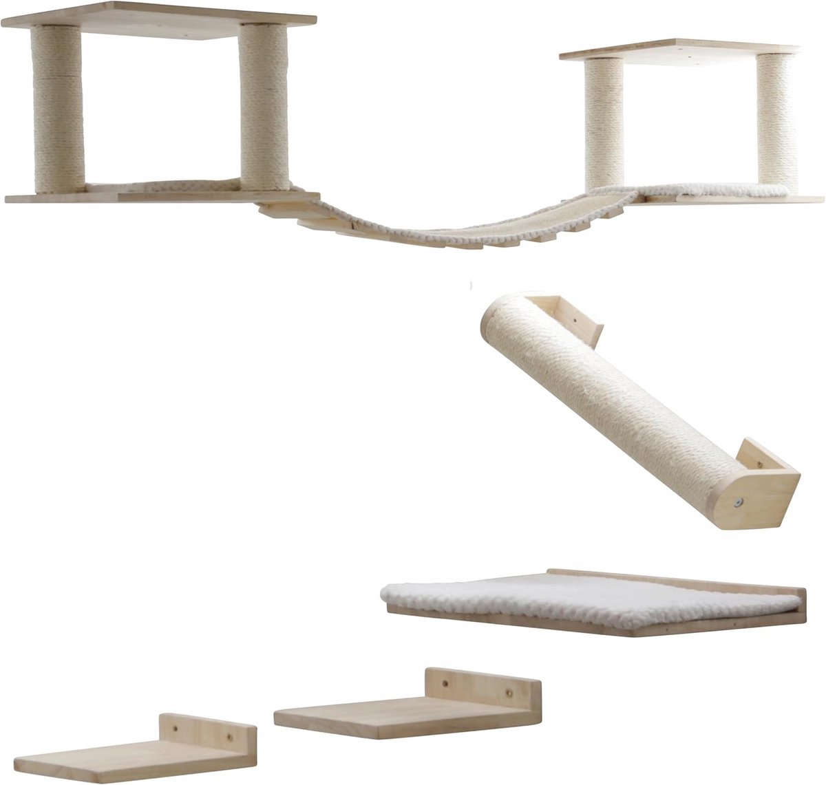 Kattenspeelplaats Top XL met Treeplanken en Ligvlakken voor Katten