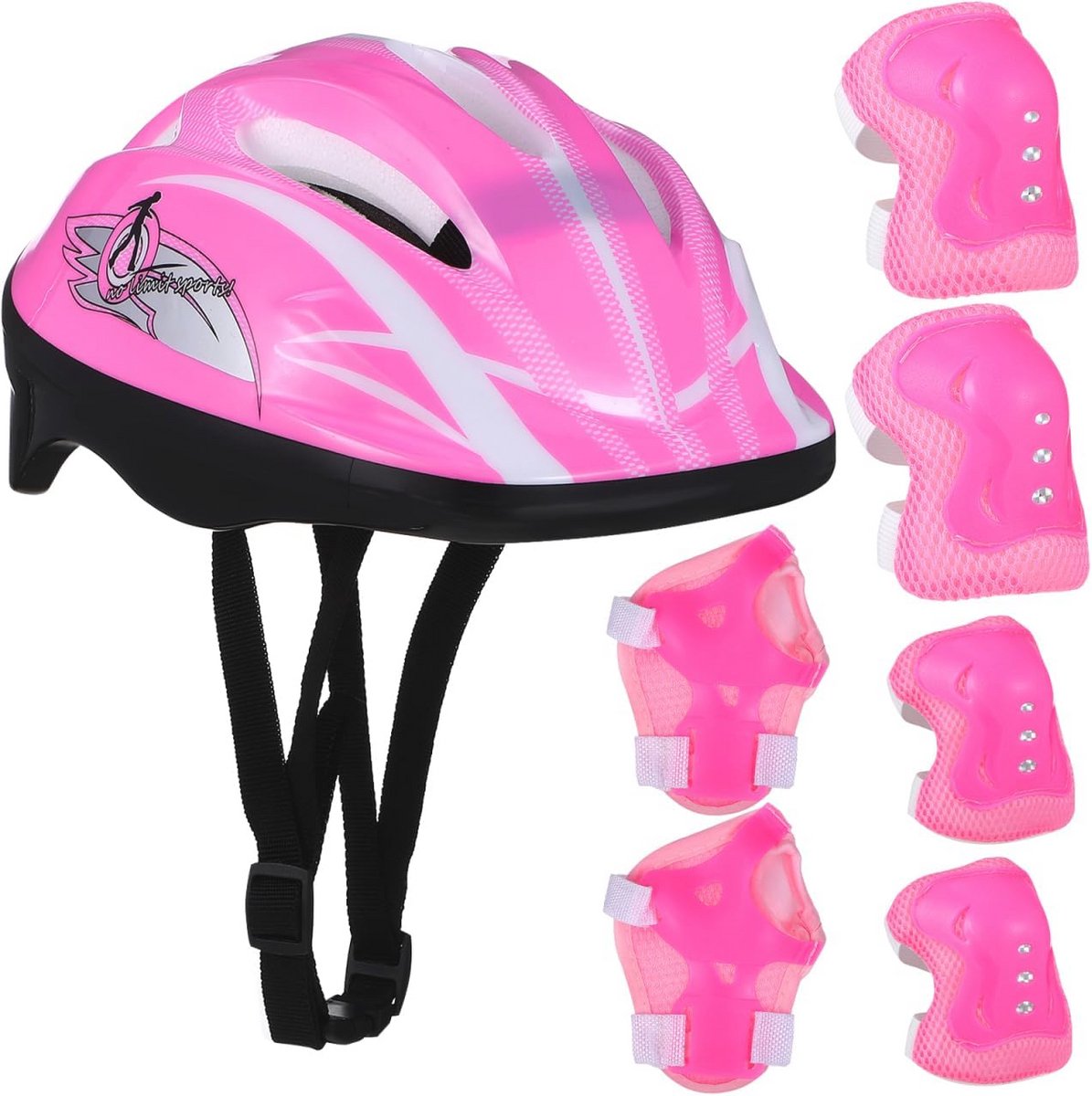 Verstelbare Kinderhelm met Beschermers voor Fietsen, Skateboarden en Rolschaatsen - Veiligheid voor Jongens en Meisjes van 3-8 Jaar
