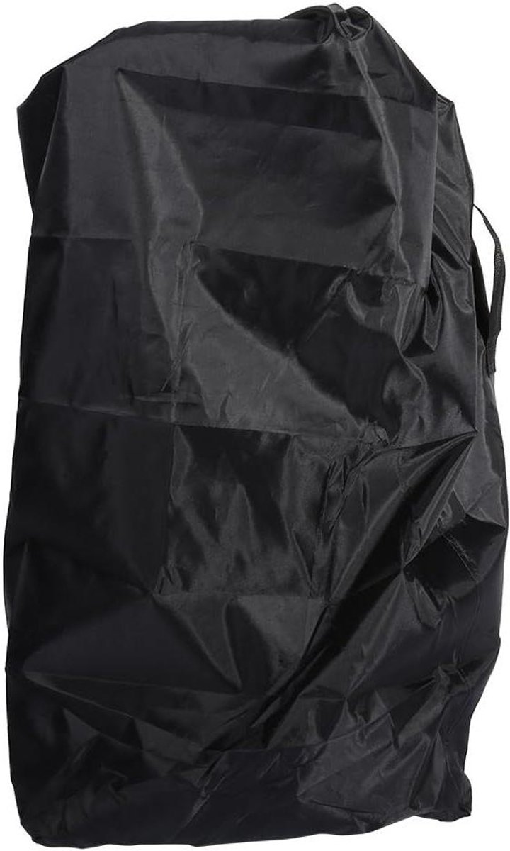 Stoffen Kinderwagen Opbergtas met Draagtas - Opvouwbaar en Verstelbaar - Voor Kinderwagens - Zwart - 117 x 53 x 33 cm