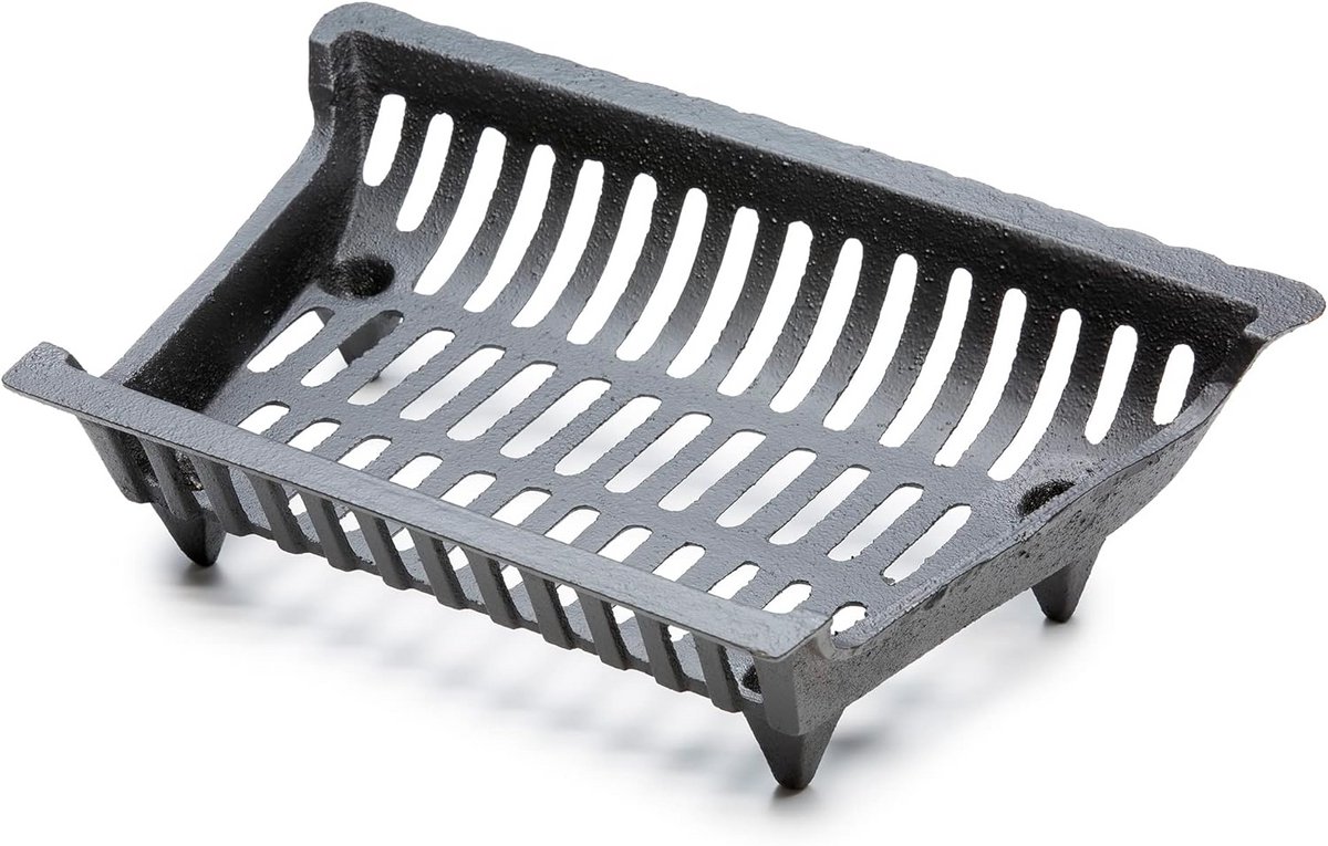 Stapelbaar Open Haard Rooster 18 inch – Gietijzeren Houtblokkenhouder