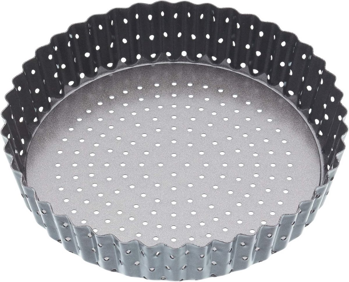 Antiaanbak Taartbodemvorm Quichevorm met Golvende Rand - 18 cm