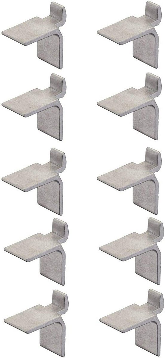 Set van 10 Plankdragers van Aluminium en Metaal voor Stevige Bevestiging