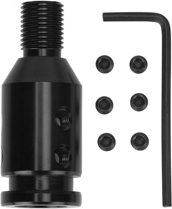 Versnellingspook Adapter - Schakelknop Adapter - Auto Interieur Aanpassen - Universele Compatibiliteit - 12x1.25 Draadmaat - Zwart — afbeelding 2