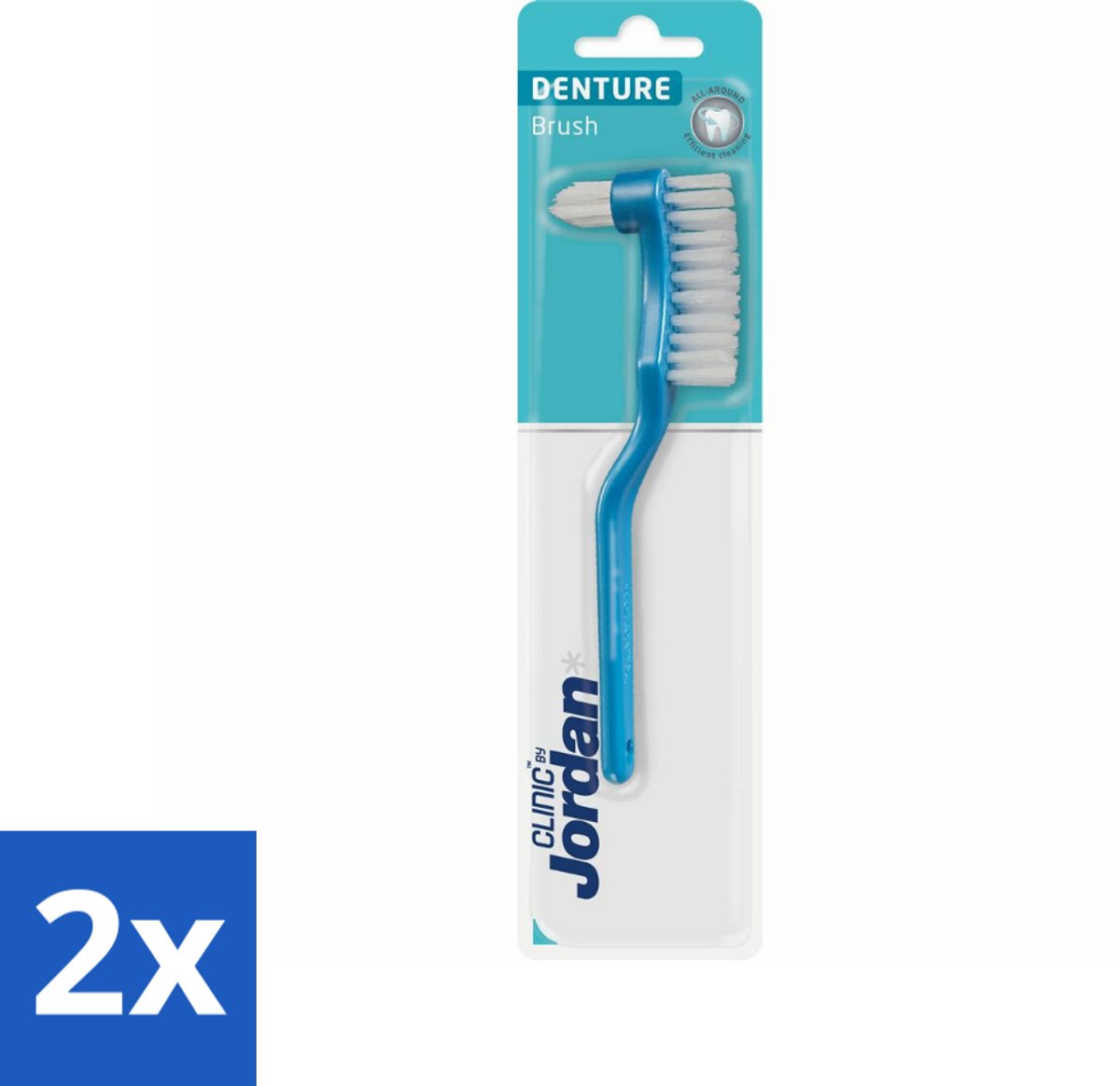 Jordan - Clinic - Tandenborstel Kunstgebit - Denture - Voordeelverpakking - 2 stuks