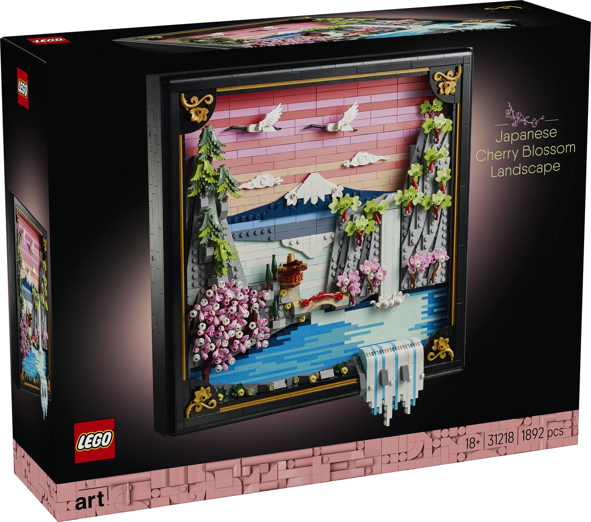 LEGO® Art Landschap met Japanse Kersenbloesems Wanddecoratie - 31218 — afbeelding 11
