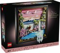 LEGO Art doos met Landschap met Japanse Kersenbloesems, toont het model en de tekst 'Japanese Cherry Blossom Landscape'.