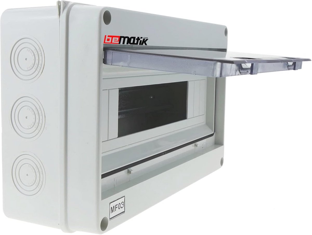 Elektrische Verdeelkast 12 Module IP65 Kunststof Opbouwkast