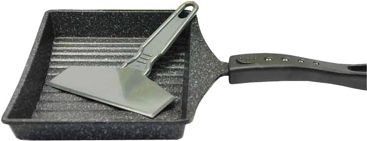 Opvouwbare Omeletpan met Spatel, Ideaal voor Tamago en Compact Koken