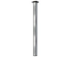 Verstelbare Stalen Standaard voor Bureau en Keuken - Ø60 x 700/1000 mm, Draagkracht 15 kg