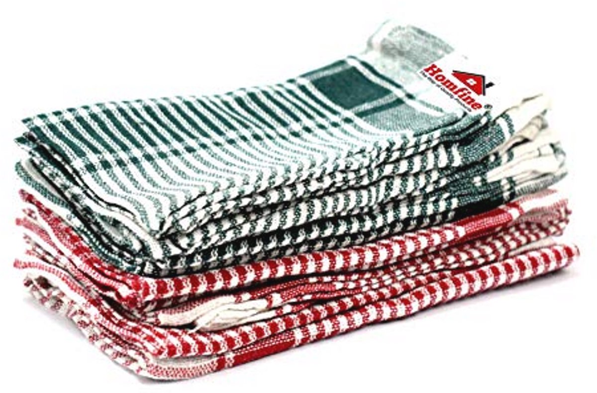 Set van 5 multifunctionele keukendoeken voor schoonmaken en koken - meerkleurig